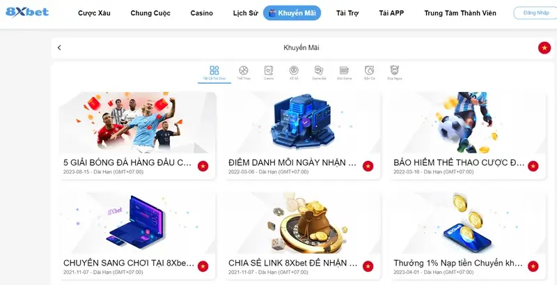 8XBET: Cẩm Nang Khuyến Mãi Hấp Dẫn Cho Người Chơi